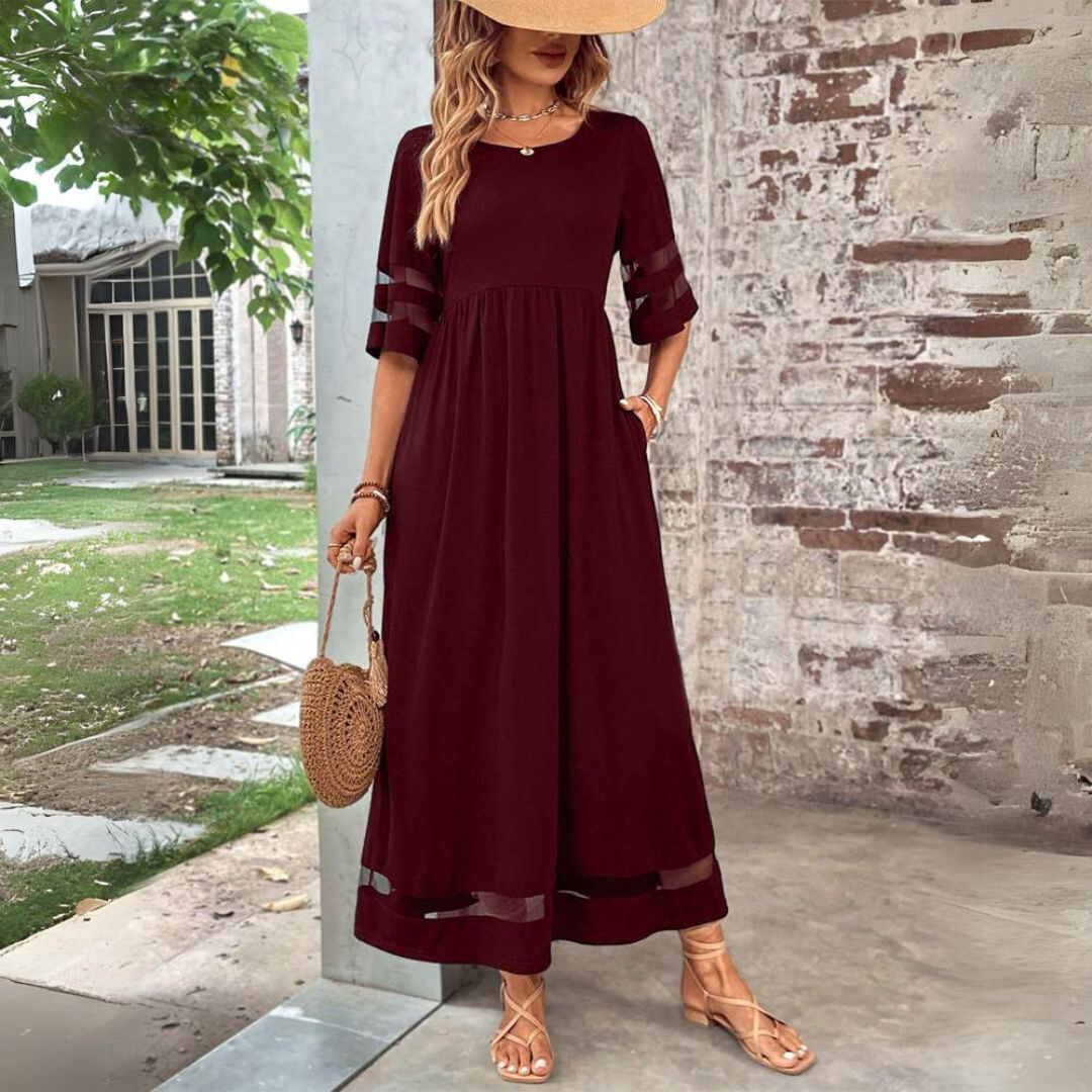 Aubrey | Flattering Midi Dress With Tummy Control