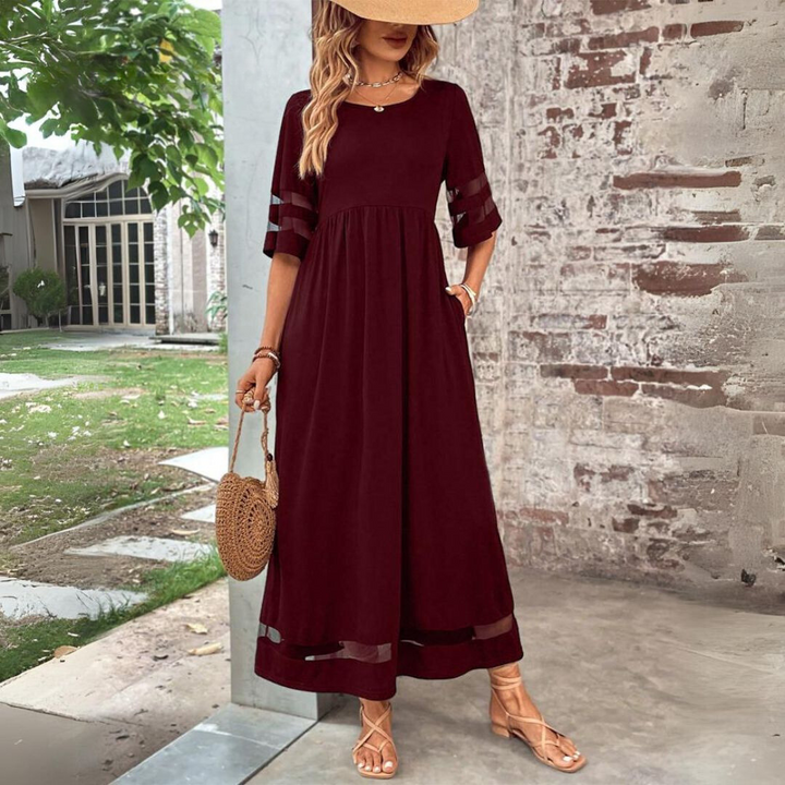 Aubrey | Flattering Midi Dress With Tummy Control