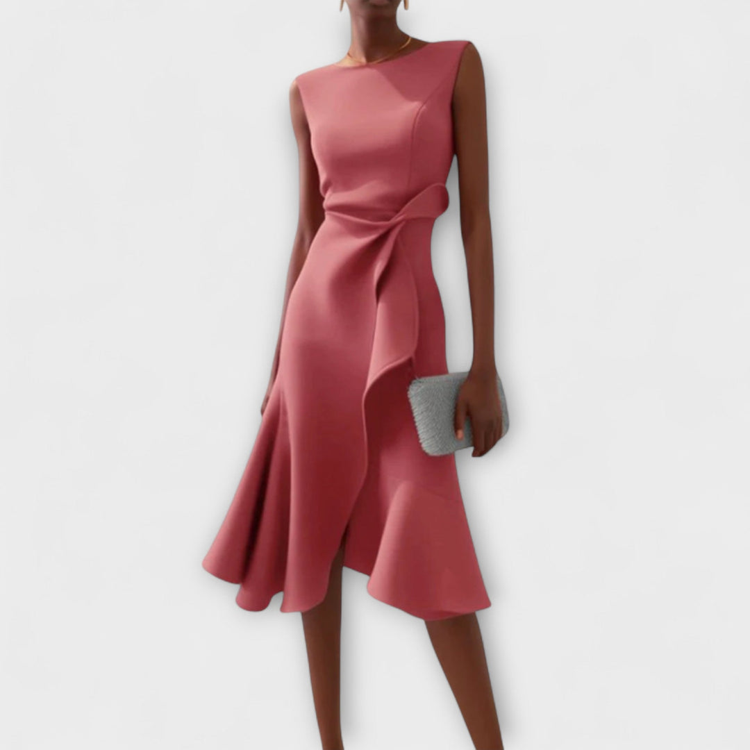 Sandra | Elegant Midi Dress For Any Occasion