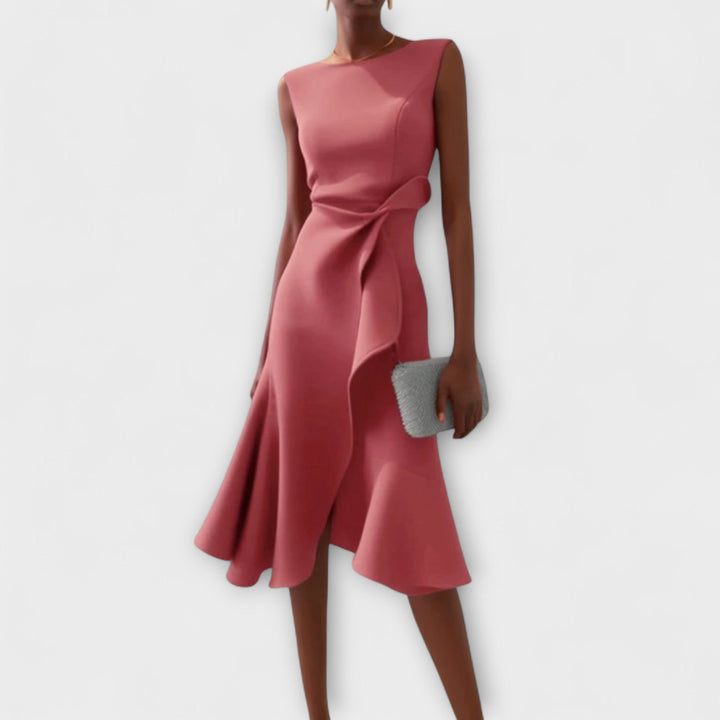Sandra | Elegant Midi Dress For Any Occasion