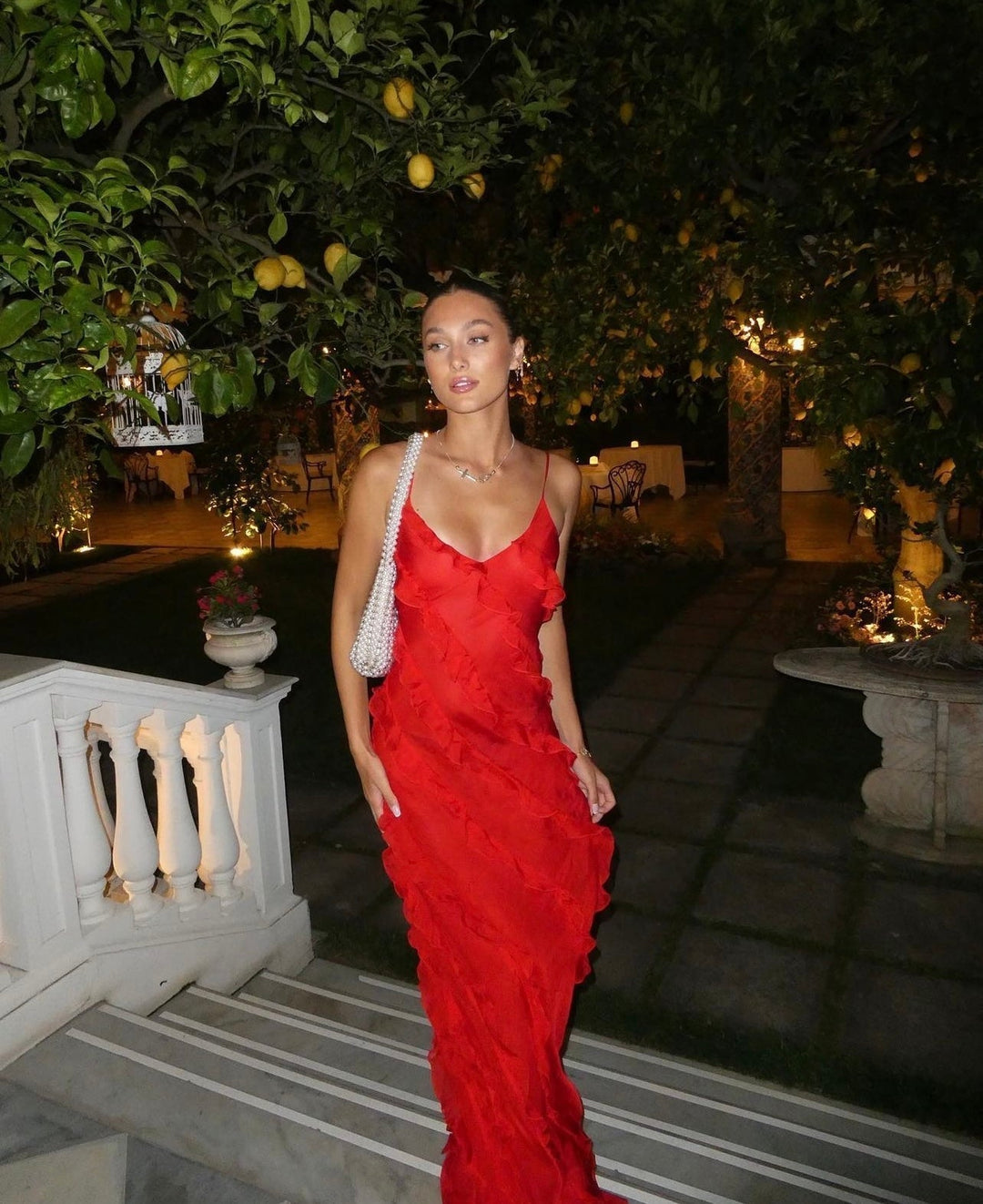Carla | Elegant Maxi Dress With Ruffles