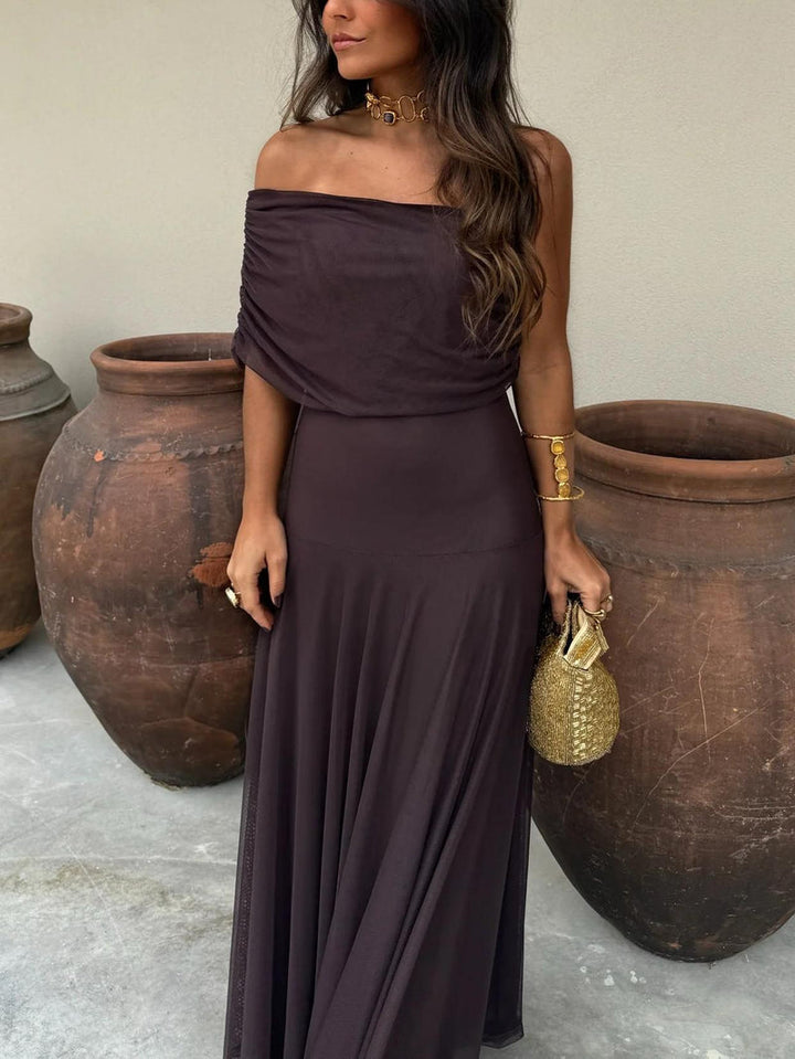 Camila | Elegant Mesh Maxi Dress