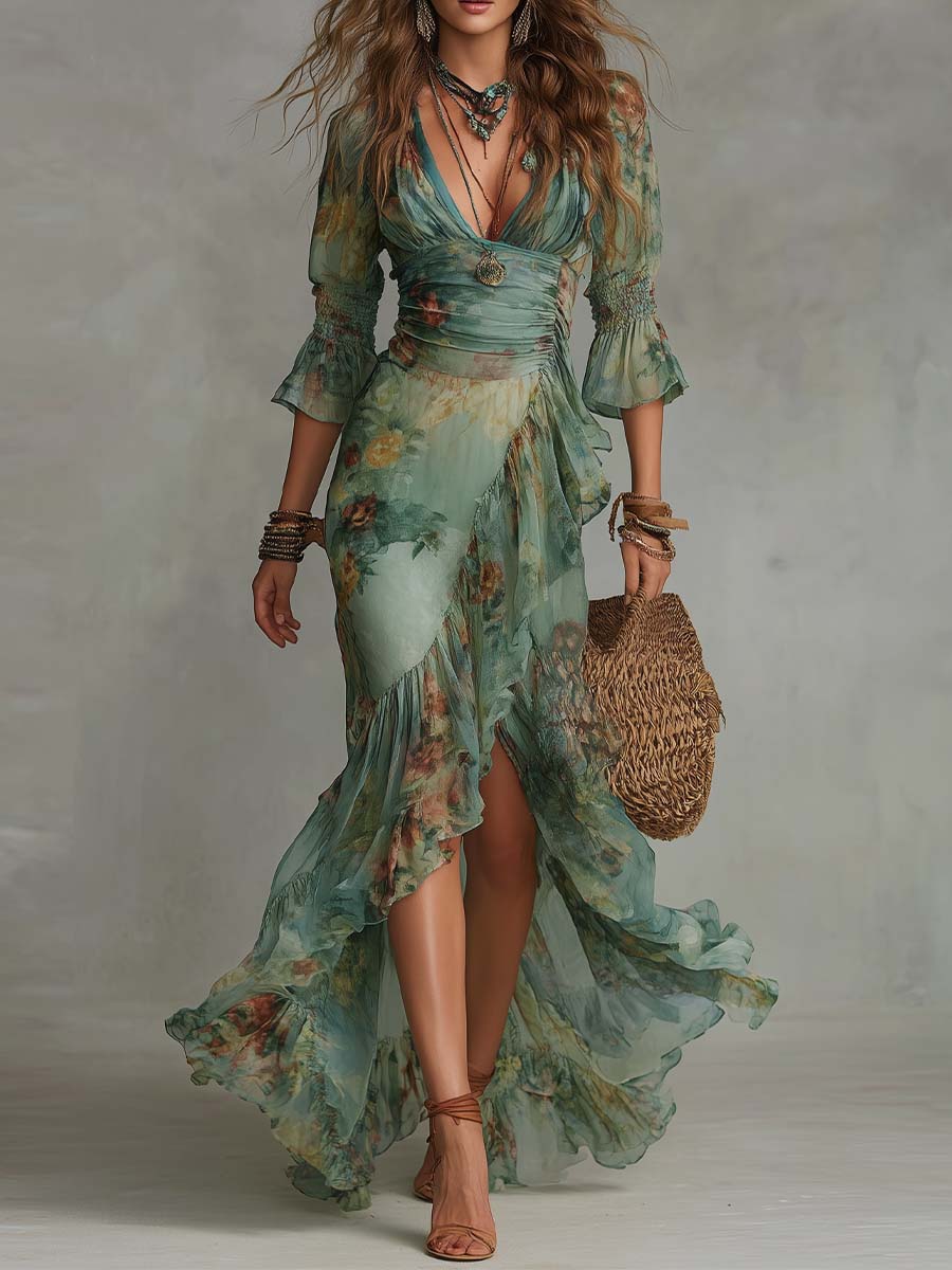 Karen | Romantic Boho Maxi Dress