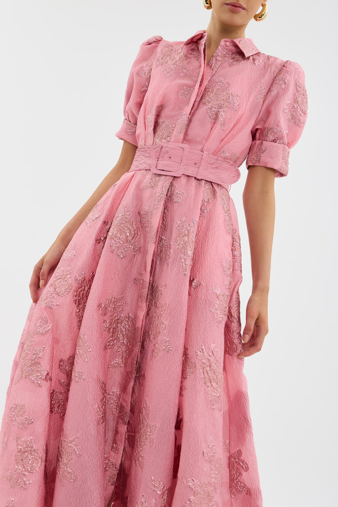 Anabella - Dress with Puff Short Sleeves