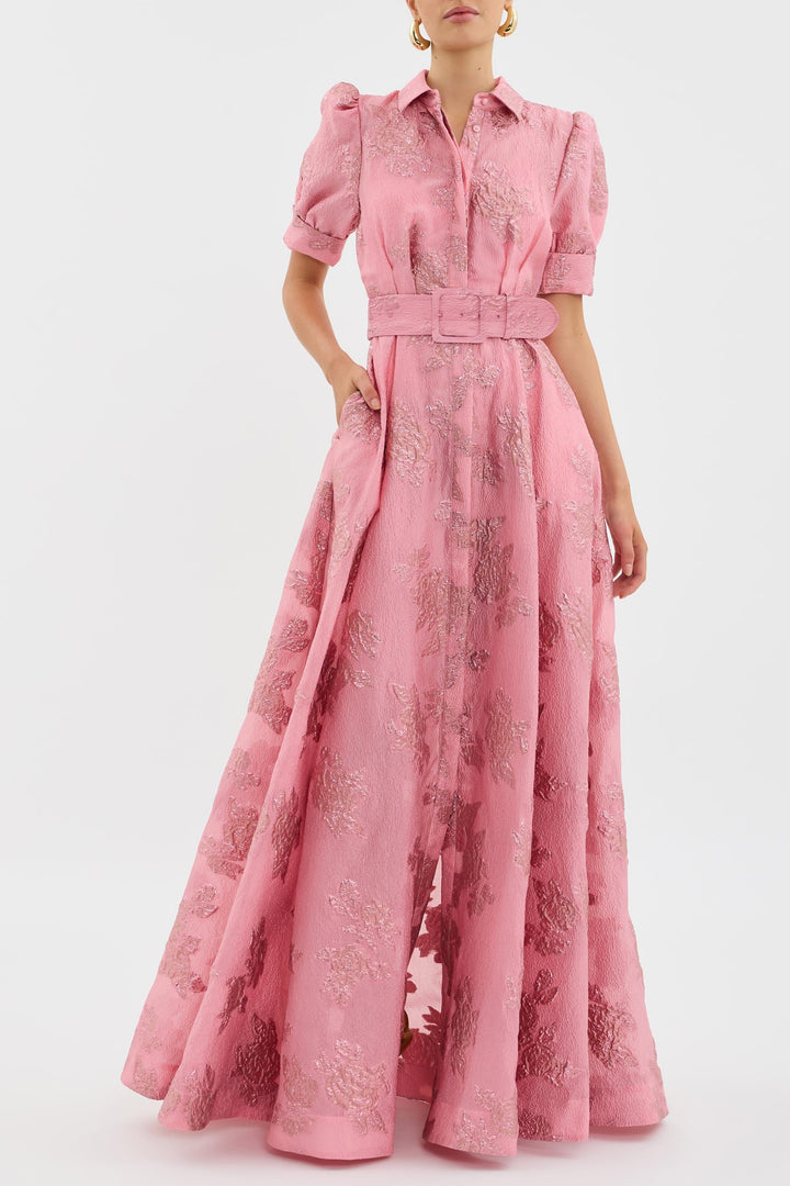 Anabella - Dress with Puff Short Sleeves
