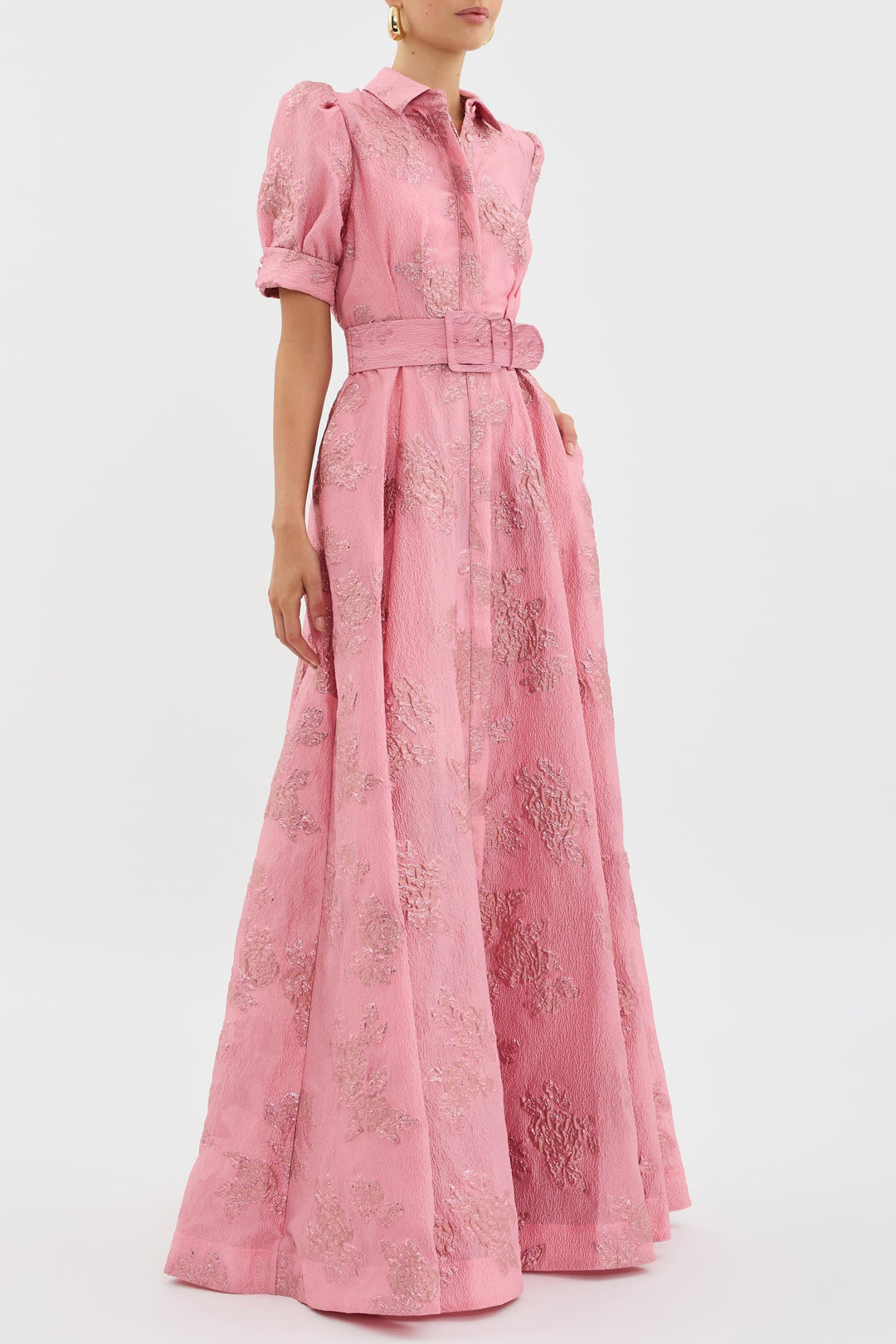 Anabella - Dress with Puff Short Sleeves