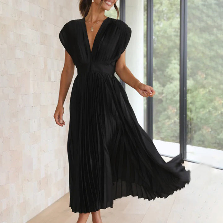 Abby | Timeless Pleated Midi Dress