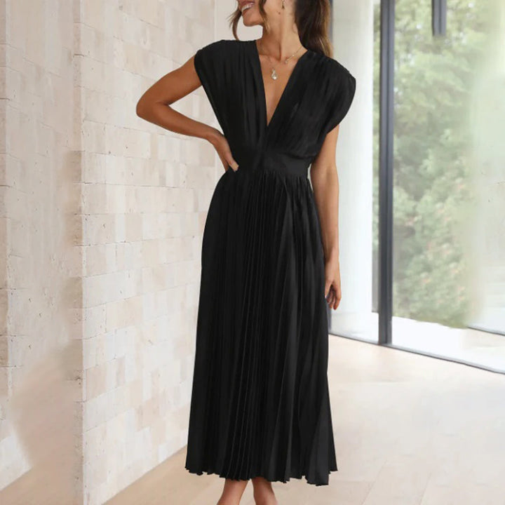 Abby | Timeless Pleated Midi Dress