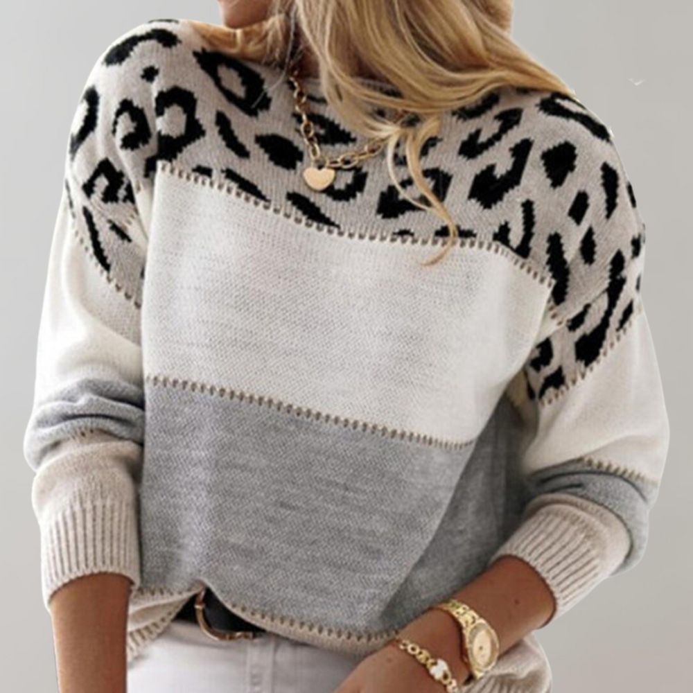 Maeve | Leopard Print Casual Sweater
