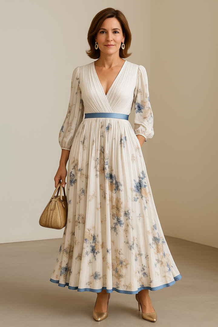 Yara | Timeless Pleated Maxi Dress
