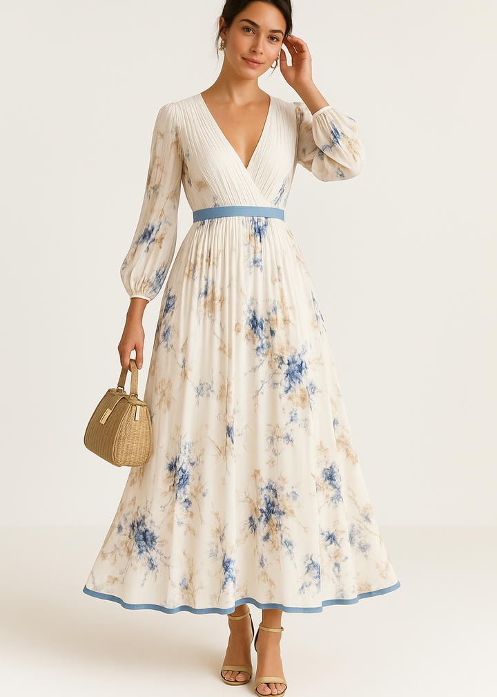 Yara | Timeless Pleated Maxi Dress