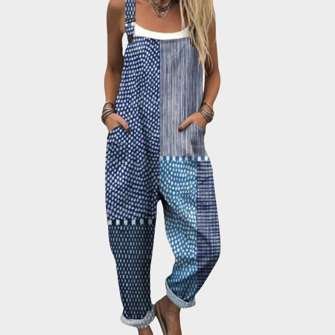 Comfortable Printed Work Jumpsuit