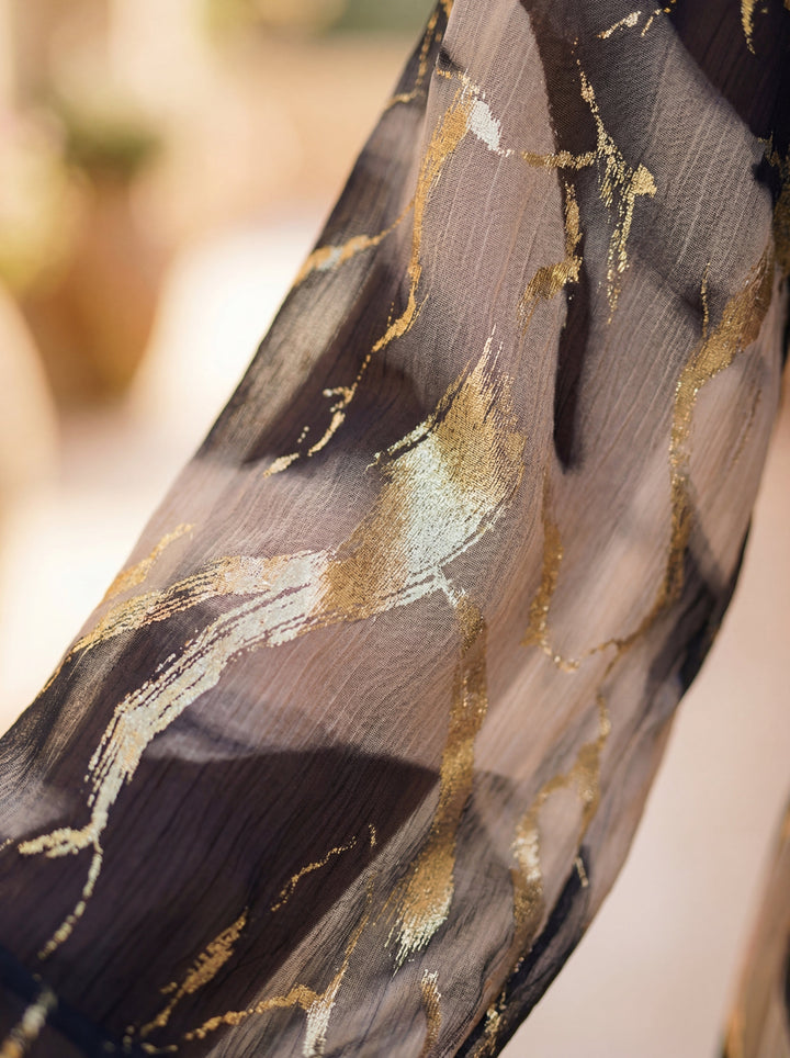 Charlotte Printed Chiffon Dress