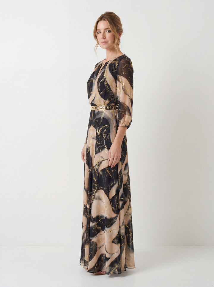 Charlotte Printed Chiffon Dress