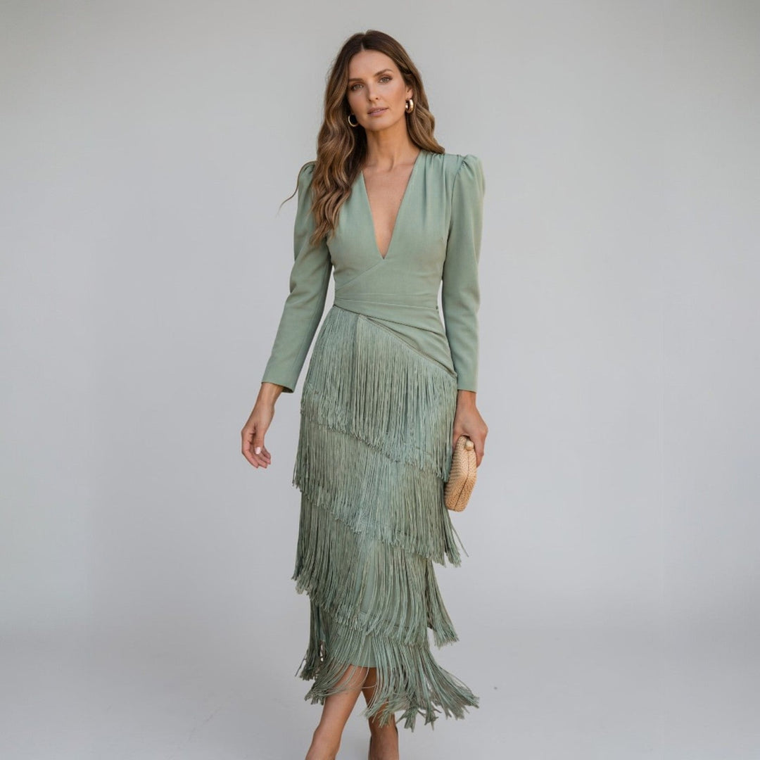 Sofia | Flowy Fringe Dress For Movement