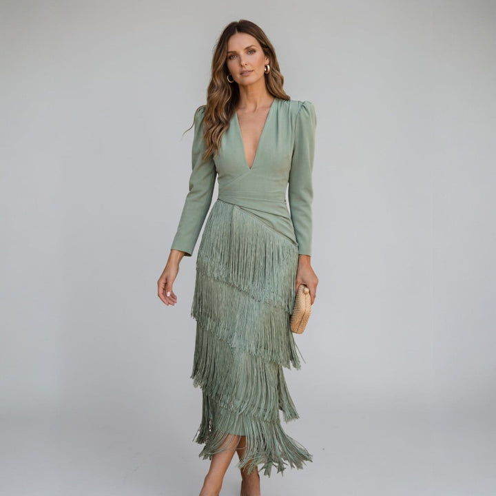 Sofia | Flowy Fringe Dress For Movement
