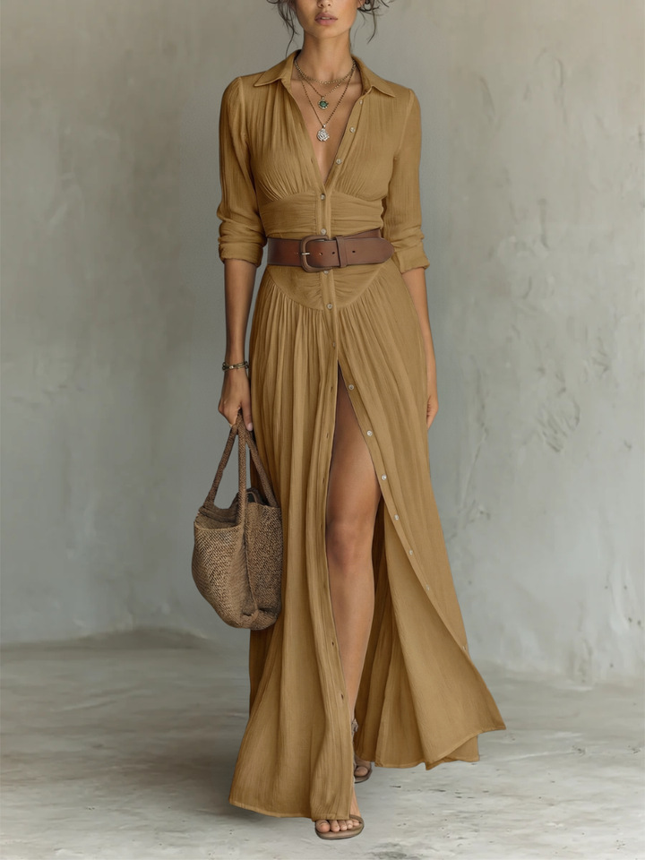 Grace | Timeless Linen Maxi Dress
