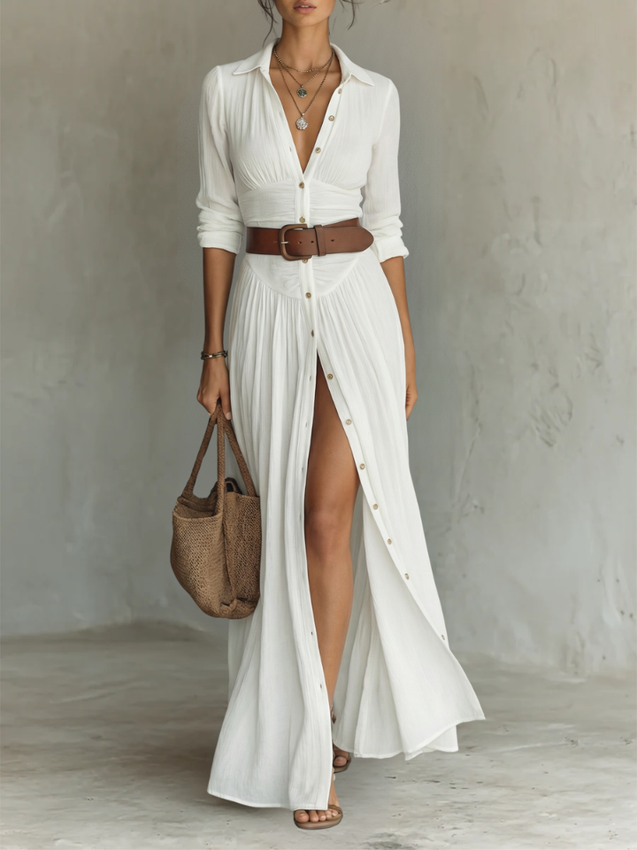 Grace | Timeless Linen Maxi Dress