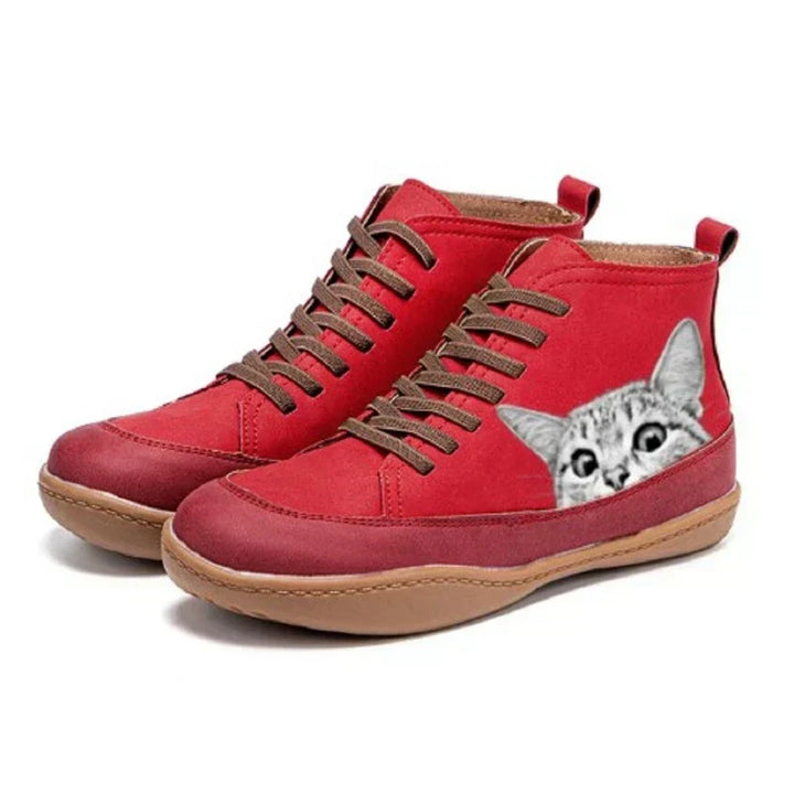 Logan | Leather Ankle Boots for Cat Lovers