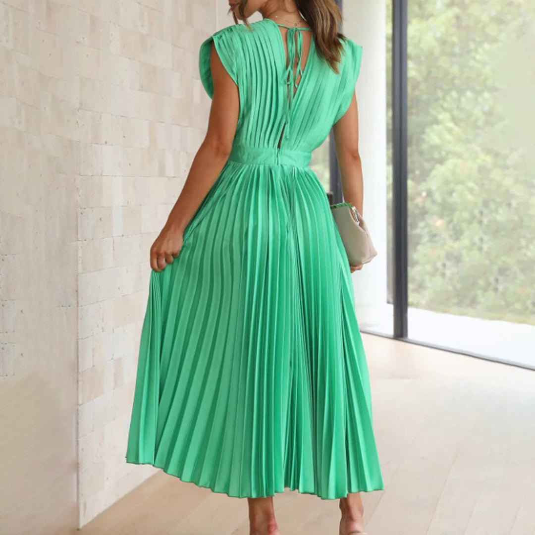 Abby | Timeless Pleated Midi Dress