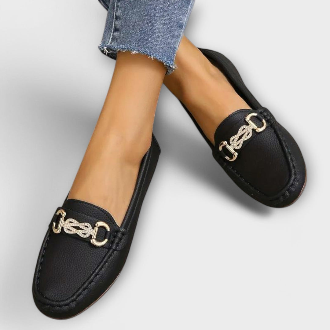 Ioana | Comfortable Leather Slip-On Loafers