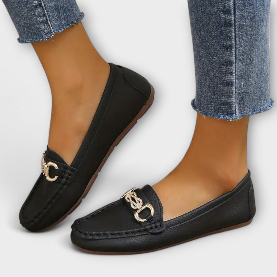 Ioana | Comfortable Leather Slip-On Loafers