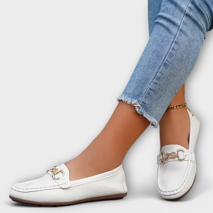 Ioana | Comfortable Leather Slip-On Loafers