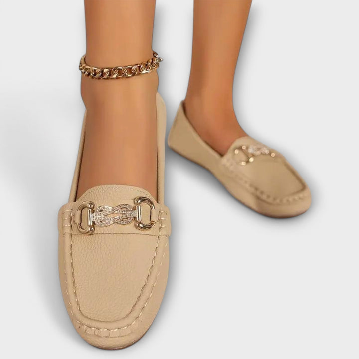 Ioana | Comfortable Leather Slip-On Loafers