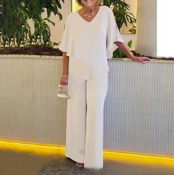 Martha | Comfortable Wide-Leg Loungewear Set