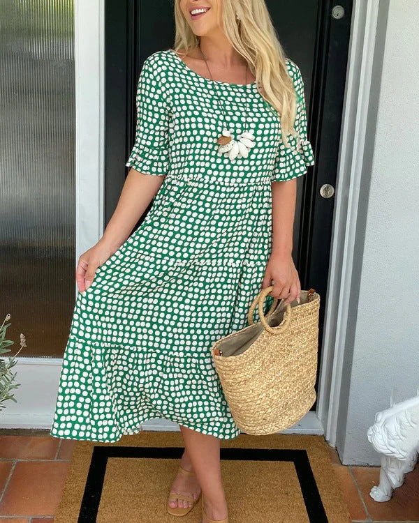 Mabel | Flowy Tummy-Flattering Midi Dress