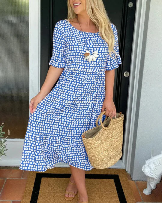 Mabel | Flowy Tummy-Flattering Midi Dress