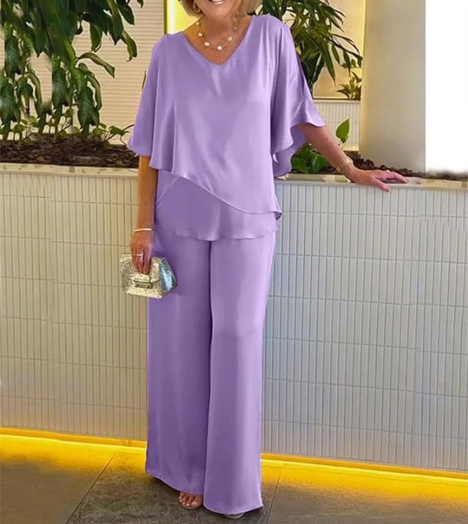 Martha | Comfortable Wide-Leg Loungewear Set