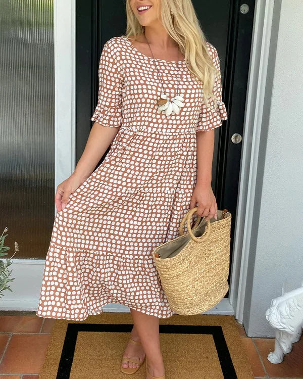 Mabel | Flowy Tummy-Flattering Midi Dress