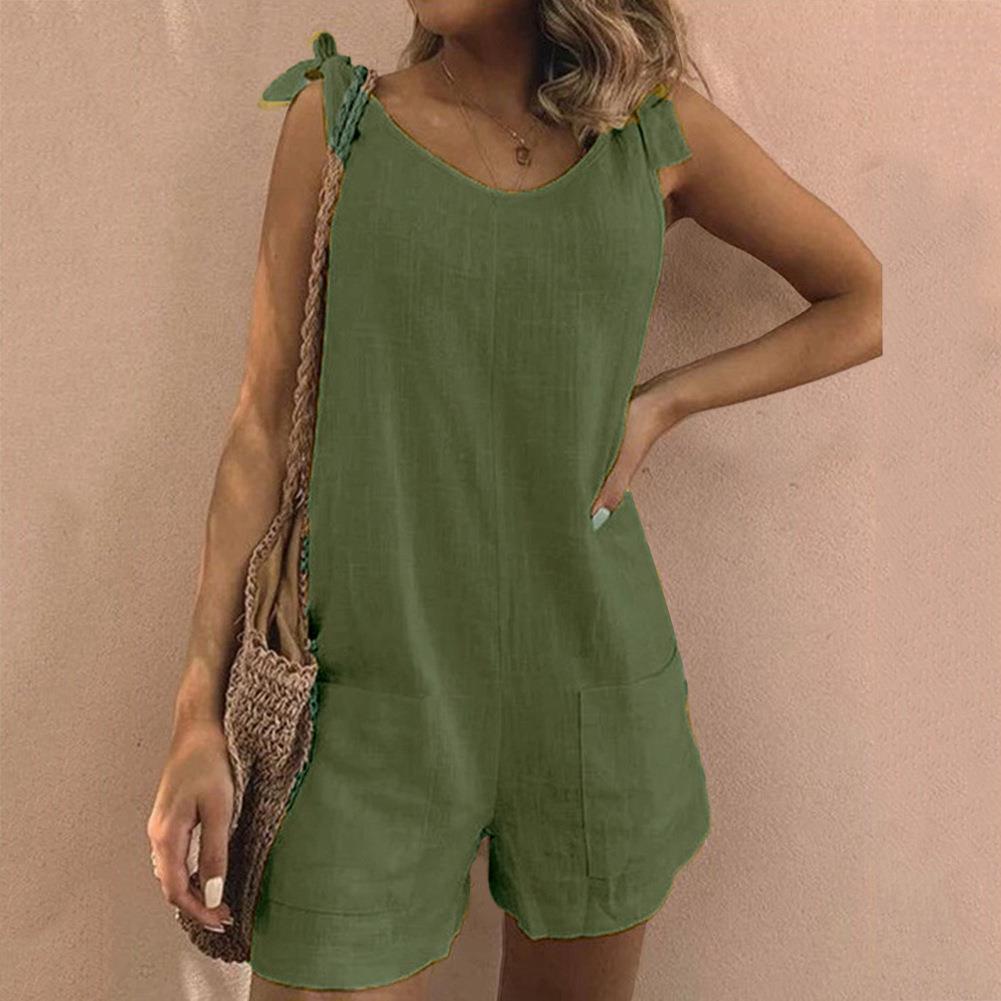 Callista | Bow Strap Pocket Playsuit