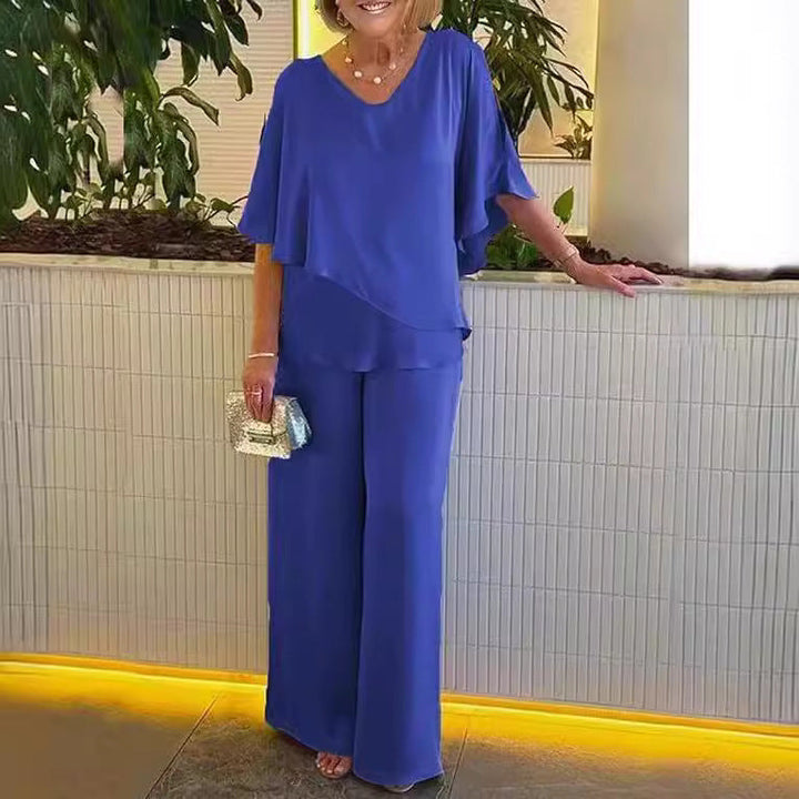 Martha | Comfortable Wide-Leg Loungewear Set