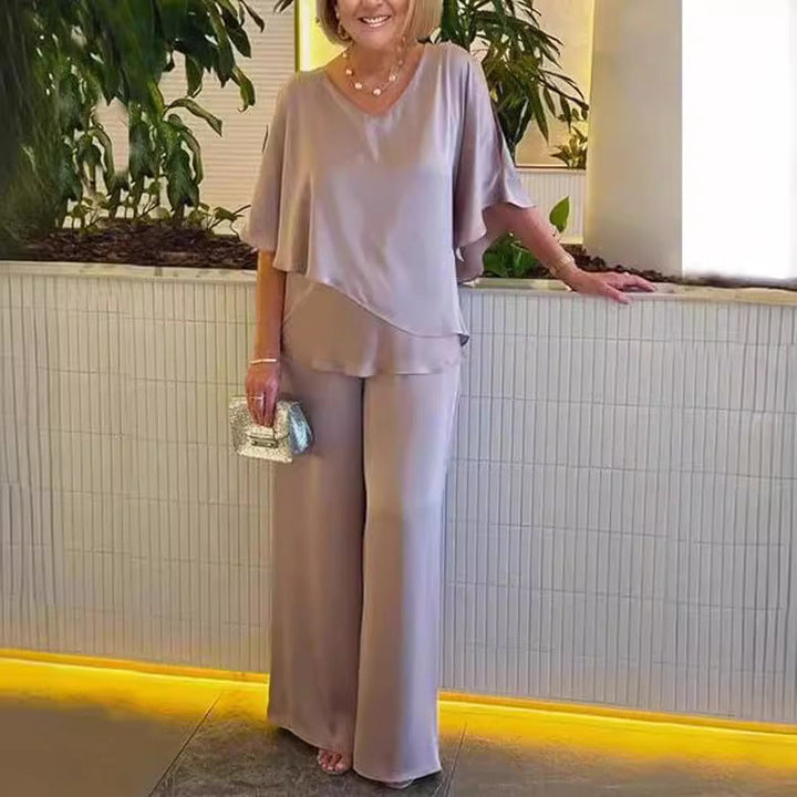 Martha | Comfortable Wide-Leg Loungewear Set