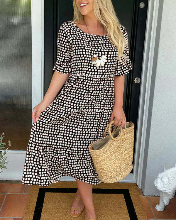 Mabel | Flowy Tummy-Flattering Midi Dress