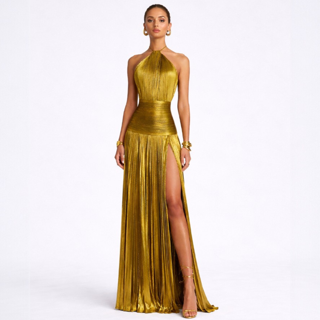 Emma | Backless Halter Dress For Statement Style