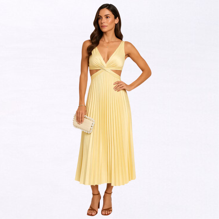 Abito | Elegant Pleated Dress For Any Occasion