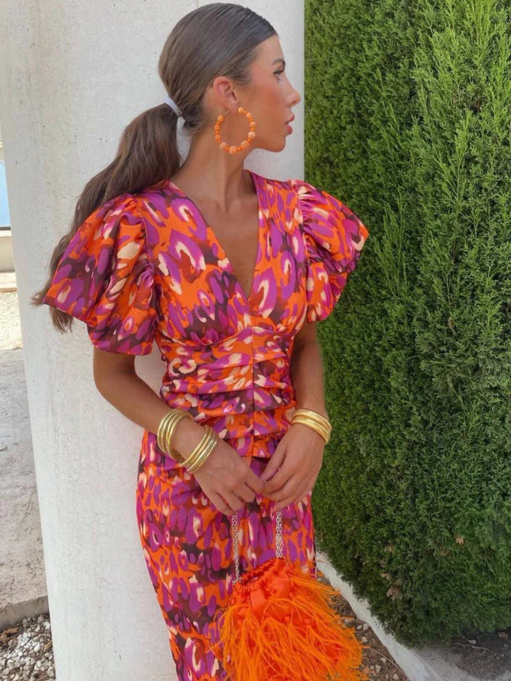 Pleated Midi Dress Live