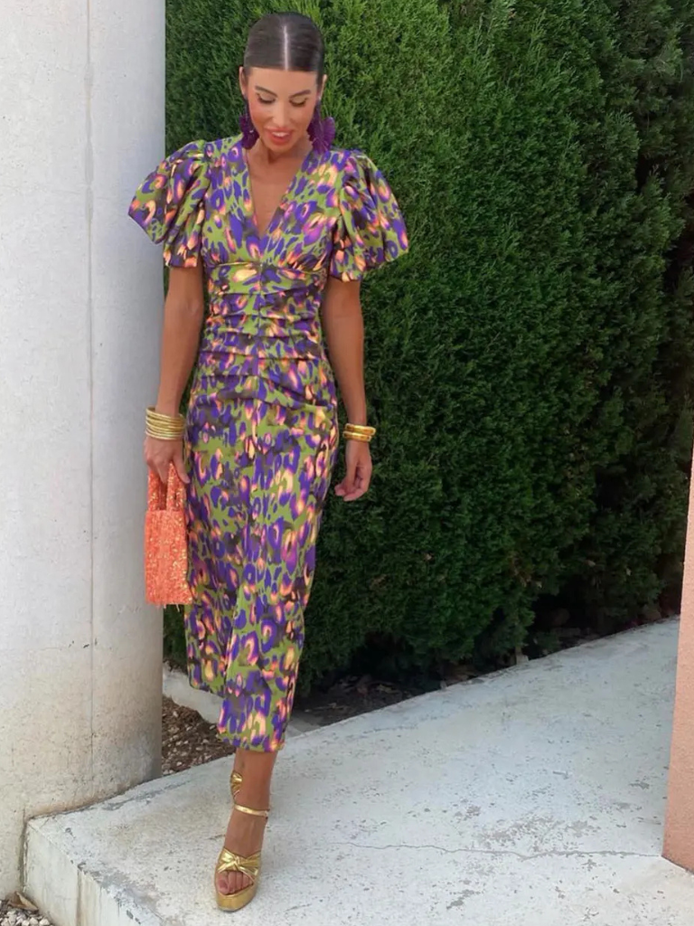 Pleated Midi Dress Live