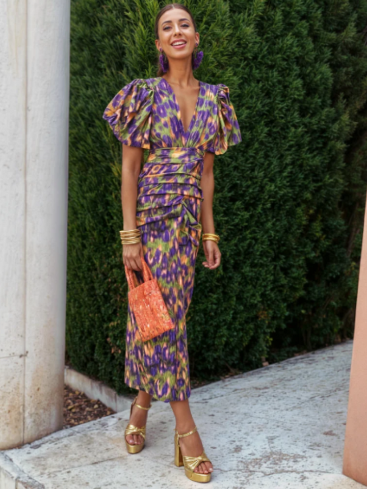 Pleated Midi Dress Live