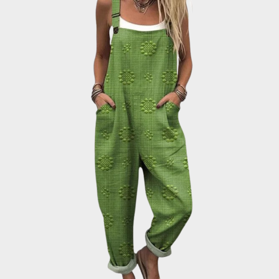 Printed Comfortable Work Jumpsuit