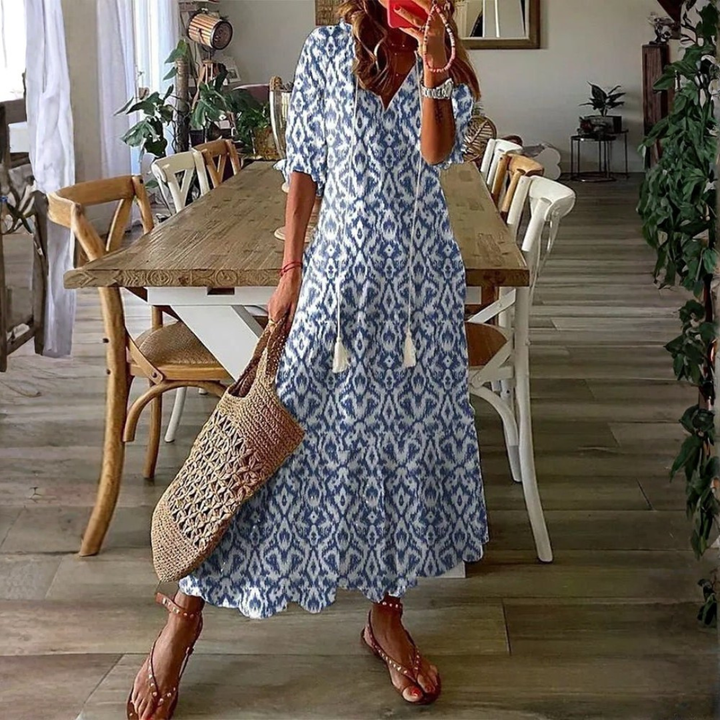 Vivienne | Effortless Boho Midi Dress