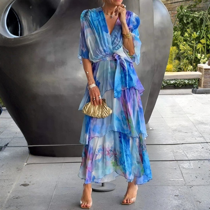 Cassia – Elegant Chiffon Dress