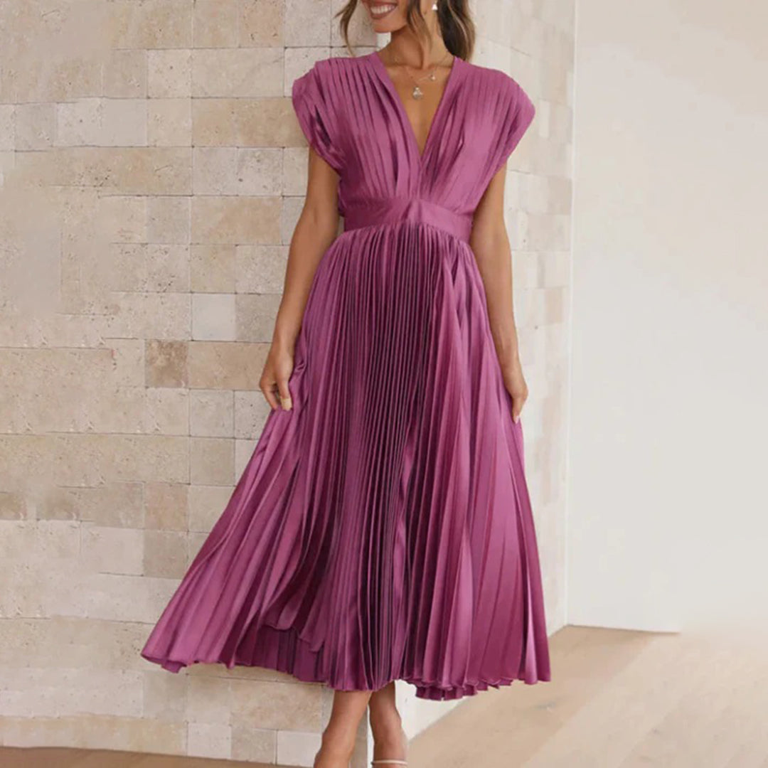 Abby | Timeless Pleated Midi Dress