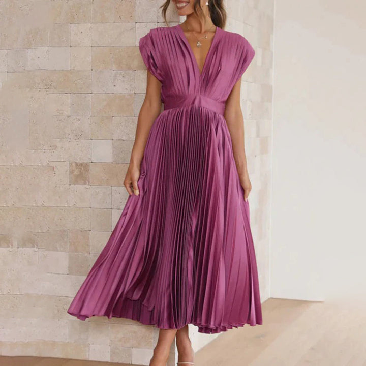 Abby | Timeless Pleated Midi Dress