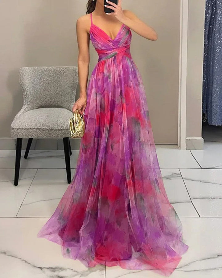 Andrea | Enchanting Maxi Dress with Floral Print