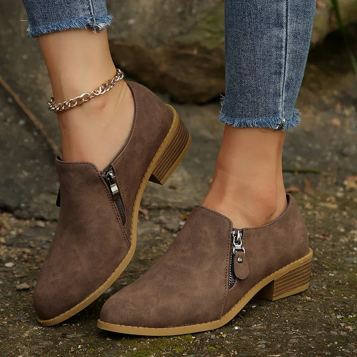 Palmer | SleekShield Zip-Up Ankle Boots