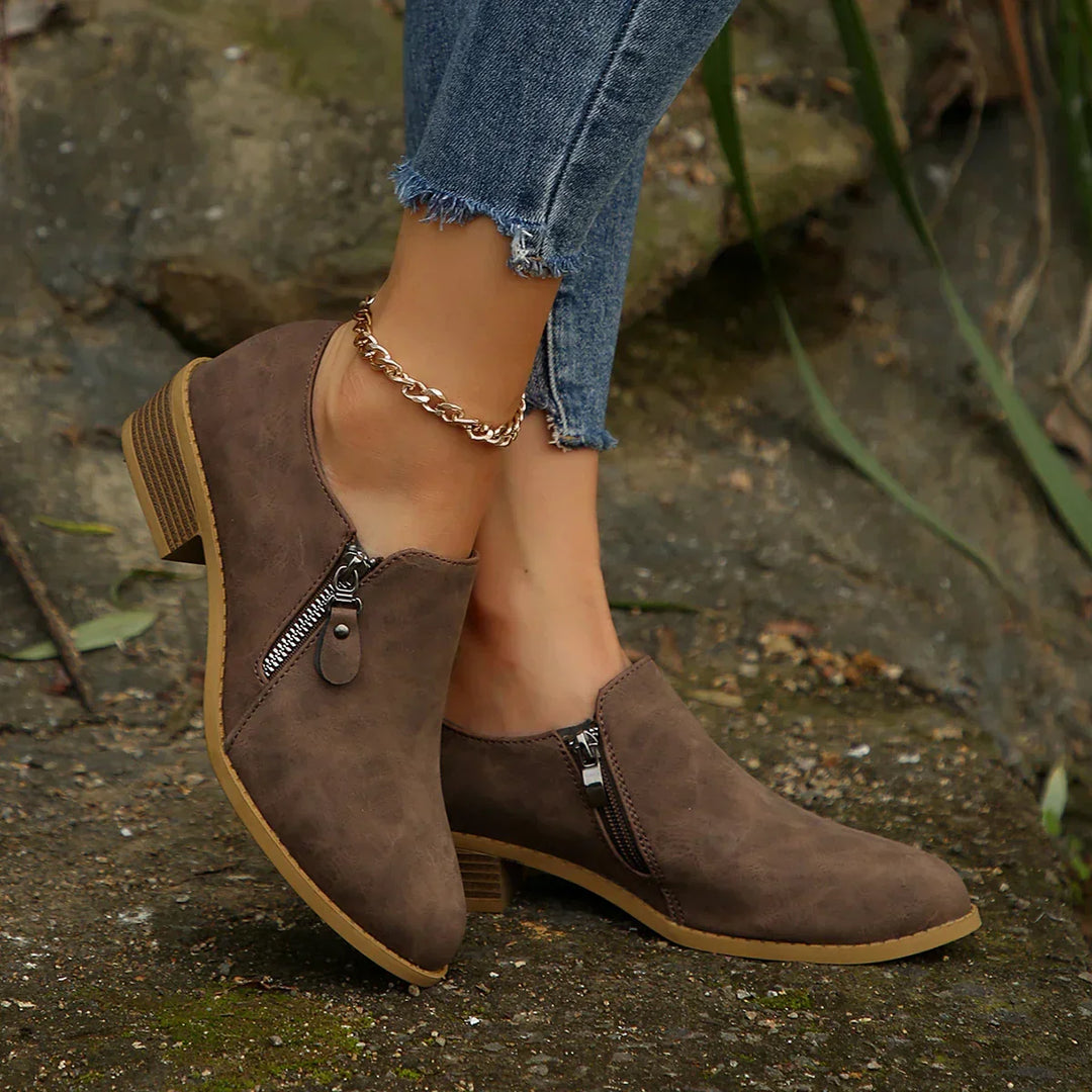 Palmer | SleekShield Zip-Up Ankle Boots